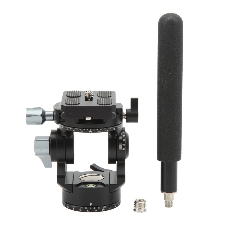 Video Tripod Head Aluminium Alloy Adjustable Portable Damping Stable Fluid