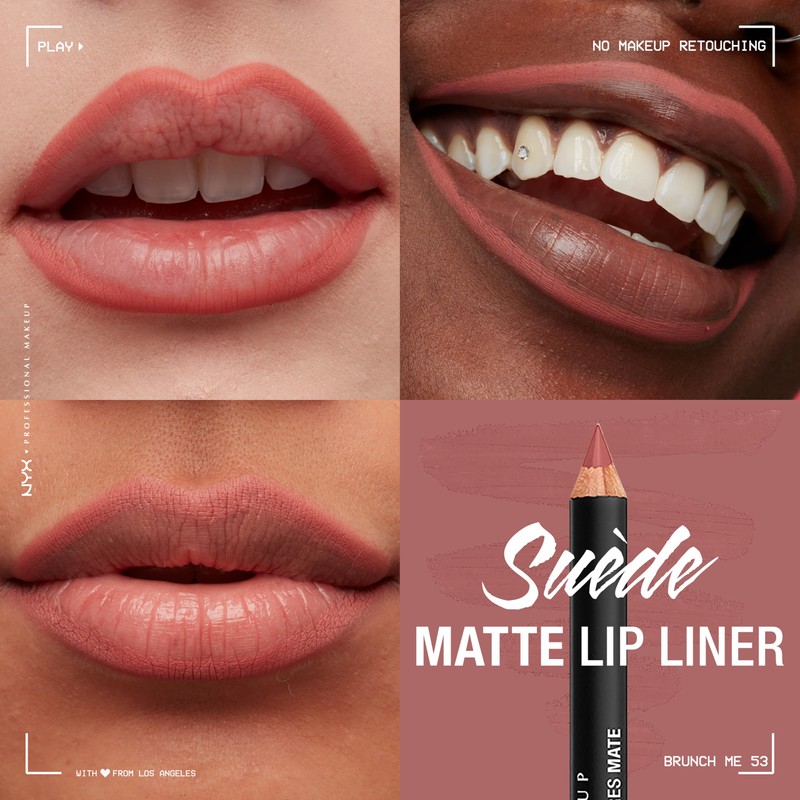 NYX Suede Matte Lip Liner Brunch Me