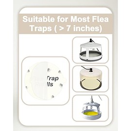 20 Pack Flea Trap Replacement Glue Boards - Sticky Pads for Home