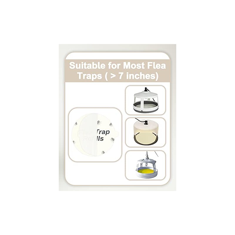 20 Pack Flea Trap Replacement Glue Boards - Sticky Pads