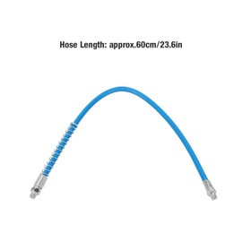 Grease Gun Hose, Heavy Duty Flexible Gun Whip Hose Coupler Extension Flexible Grease Hose