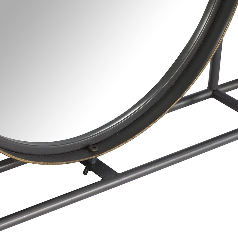 Deco 79 Metal Wall Mirror with Grid Frame, 52" x