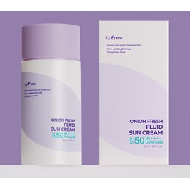 이즈앤트리 어니언 프레쉬 플루이드 선 크림 SPF50+ PA++++, 50ml, 1개 Isn't Tree Onion Fresh Fluid Sun Cream SPF50+ PA++++, 50ml, 1 piece