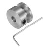 sourcing map Single Groove Pulley 4 mm Fixed Bore 16