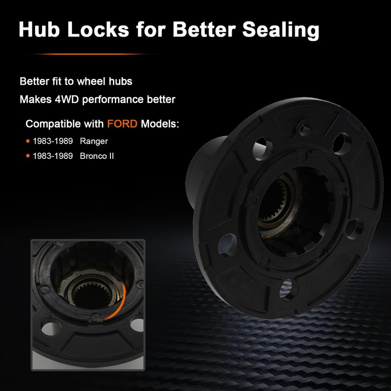 BEAMINGAUTO Manual Free Wheel Bearing Locking Hubs Replacement for 1983-1997