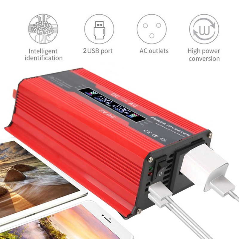 300W Modified Sine Wave Inverter Dual USB 4.2A Fast Charging