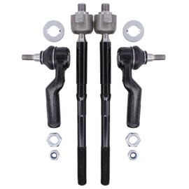 NewYall Inner and Outer Front Left Right Steering Tie Rod End Set