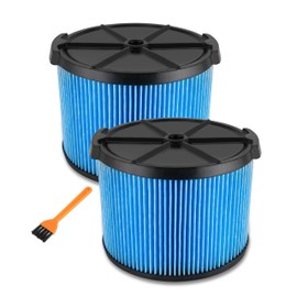 2 Pack Vf3500 Replacement Filter for Ridgid 4 Gallon Shop Vac Filter, 3-Layer Fine Portable Filter Compatible with Ridgid Wd3050, Wd4070, Wd4080, Wd4522, 4000rv, 4500rv Vacuums Filter