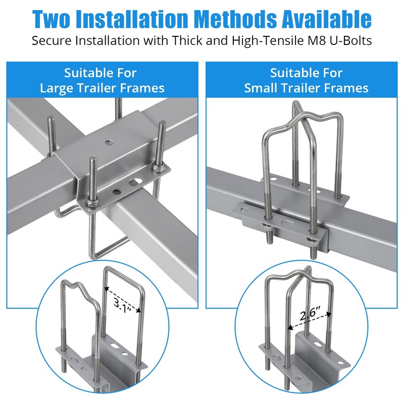 40" Adjustable Design Trailer Guide Poles, Trailer Guides with PVC