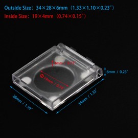 Push Button Cap Cover Guard Protector Dustproof Safety for 19 mm PushButton Switch Desktop Computer, Electrical Switches 2 Pcs Transparent