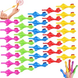YANXINKE Pack of 30 Chickens Finger Flies, Finger Stretch Flying Chickens, Toy Novelty Catapult Chicken, Flying Chicken Toy, Rubber, Flying Rubber Chicken Slingshot, Slingshot, Chicken Stretchy Flying