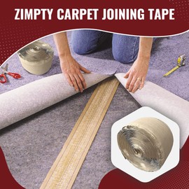 Zimpty ZY346 Carpet Joining Tape - Super Heat Bond Seaming Red Stitch