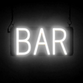 SpellBrite BAR Sign | Neon Bar Sign Look, LED Light | 13.4" x 6.3" - Blue