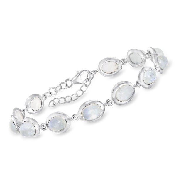 Ross-Simons Moonstone Bracelet in Sterling Silver. 8 inches