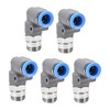sourcing map Elbow Push to Connect Air Fittings 8mm Tube