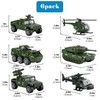 Hautton Diecast Military Toy Vehicles, 6 Pack Alloy Metal Army