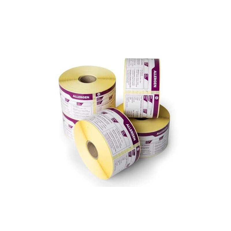 Allergen and Shelf Life Storage Display Label 500 Labels per