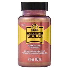 FolkArt Gold Treasure Brilliant Metallic Acrylic Paint, 4 oz