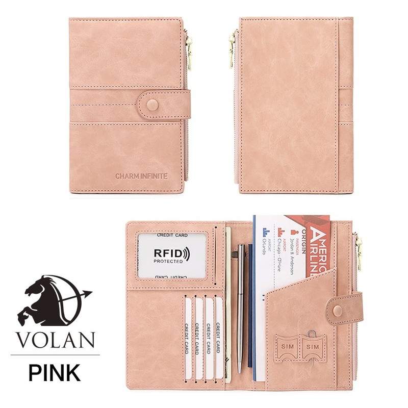 VOLAN Passport Case, Skimming, RFID Blocking, Card Storage, Men's, Women's,