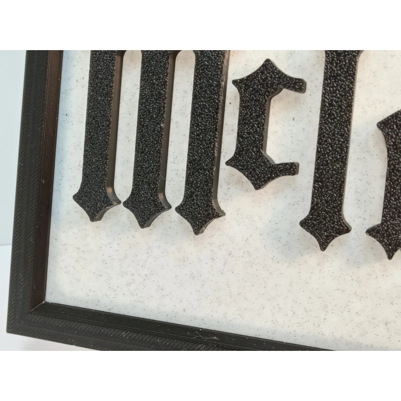 McIntosh Subdued Classical Design McIntosh Lettering Sign in Black on