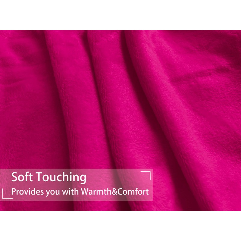 iMaylex Soft Flannel Fleece Blanket for Bed Couch Sofa, Plush