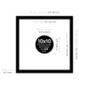 10x10" Square Picture Frame, Display Pictures 6x6" With Mat or