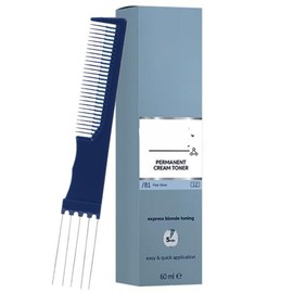 BlondorPlex Pale Silver /81 Cream Toner 2 Ounce with Dual Comb