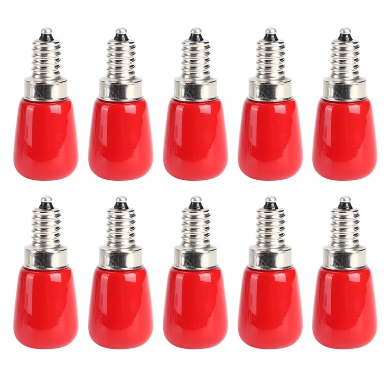 10Pcs AC230V E12 1.5W Red LED Candle Light Bulb for
