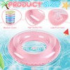 ShinyRelief 6 Pcs Inflatable Pool Floats 32''Macaron Swim Inner Tube