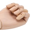 Wooden Hand Model Movable Flexible Durable Wood Wide Application Wooden