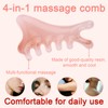 4-in-1 Multifunctional Gua Sha Massage Comb, Durable Resin Scalp Massage