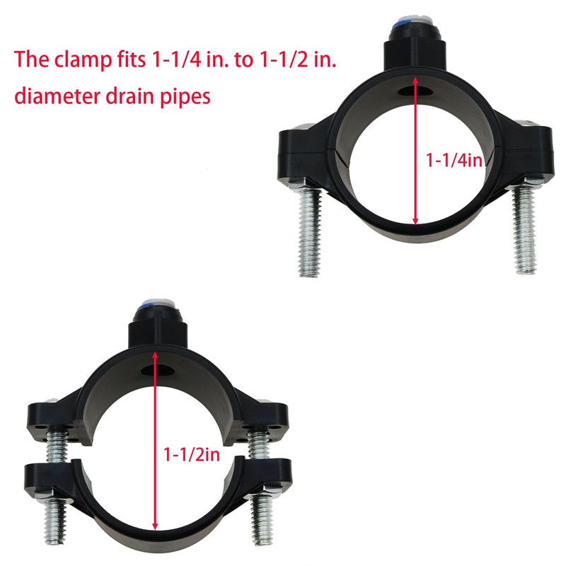 sunnates 2 Pack Drain Saddle Valve with 1/4" Quick Connection