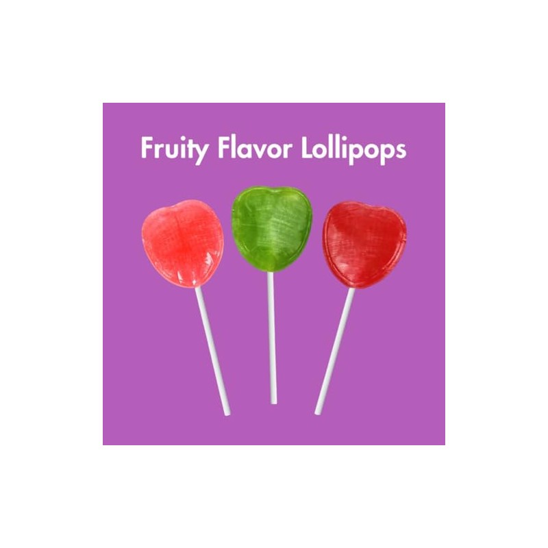 J0lly Ranchrs Valentine Heart Shaped Flat Lollipops-1.5 lbs Assorted Flavors