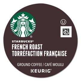 Starbucks Coffee K-Cup Pods, French Roast, Dark Roast Coffee, Notes of Dark Caramel & Sweet Smoke, Keurig Genuine K-Cup Pods, 24 CT K-Cups/Box (Pack of 4 Boxes)