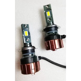 Stochastic color black&orange one pair V16 H4 Hi/lo 40w 3600LM Turbo LED Automobile turbo headlights H1 H3 H7 880 9005 9006 H11 30W turbo led lightings 6000K (H7)