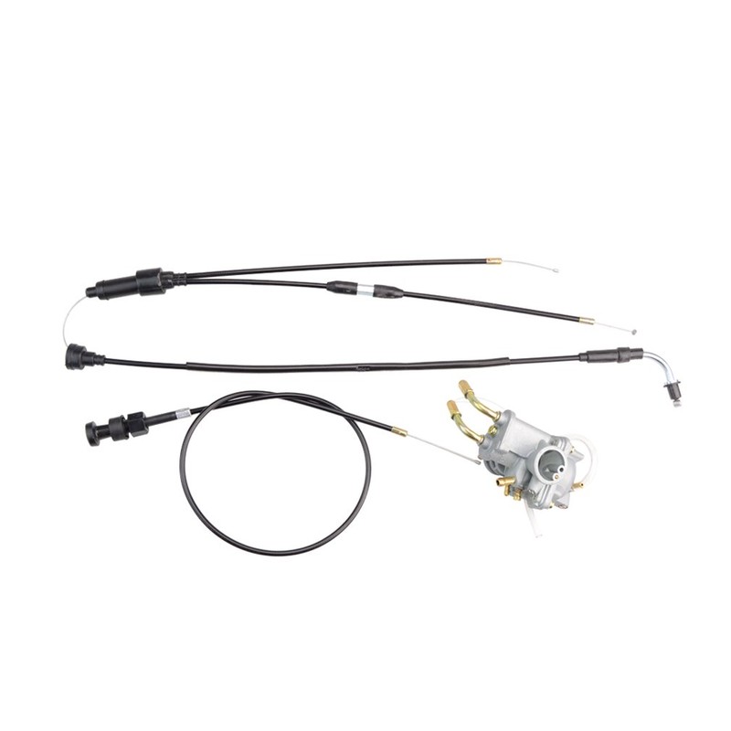 GOOFIT Throttle Gas Cable + Carburetor Carb for PY50 QT50