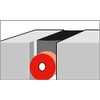 Gap PE Round Hollow Profile Grey Tubing Diameter 25mmx1 m