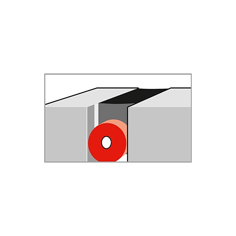 Gap PE Round Hollow Profile Grey Tubing Diameter 25mmx1 m