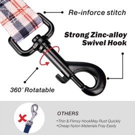 PoyPet 5 Feet Dog Leash with Padded Handle for Small Medium and Large Dogs(Checkered Beige)