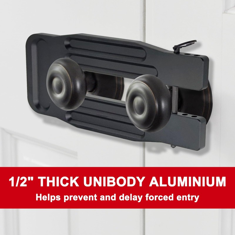 French Door Lock Childproof | Adjustable Double Door Reinforcement Lock