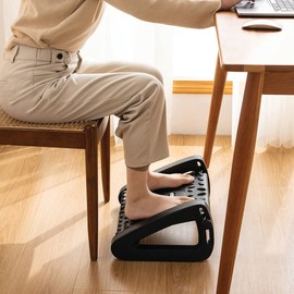 Adjustable Foot Rest with Massage Roller