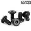 Tunejoy Flat Head Screws Black M5 x 10 mm Flat