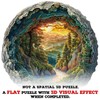 Jollitot Wooden Puzzles, 3D Cave Forest Puzzle 300 Pieces, Unique