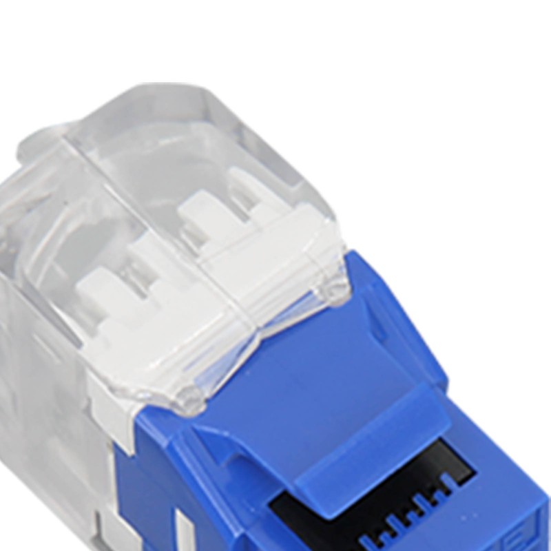 50PCS RJ45 Cat5e Unshielded Network Module 180 Degree Punch Free