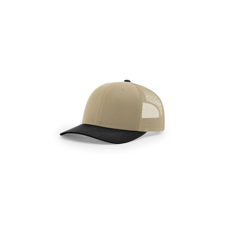 Richardson 112 Trucker Hat Khaki/Black, OSFM