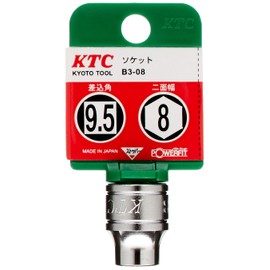 Kyoto Machine Tools (KTC) Socket Hexagonal B3-08-H Drive: 0.37 inches (9.5 mm)
