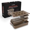 Elbee Home 8-Piece Nonstick Space Saving Bread Baking Pan Set