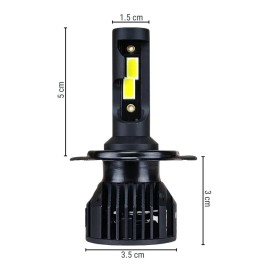 Focos Led Para Auto Kit 11,000lm Faros Luces Carro Luz Hiper