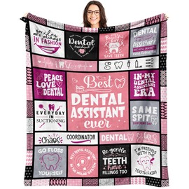 Dental Assistant Appreciation Gifts for Women, Dental Assistant Week Gifts, Dental Assistant Gifts for Women, Birthday Gifts for Dental Assistants, Dental Gifts for Coworkers Blanket 60" x 50"