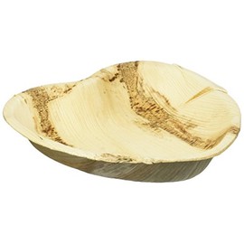 Eco-Gecko 7" HEART Palm Leaf plate / 100-ct case